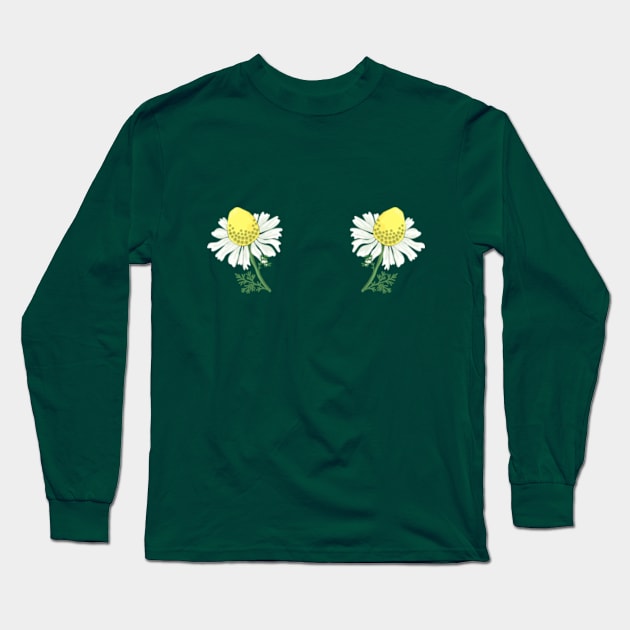 Chamomile Florets Long Sleeve T-Shirt by MamaYola